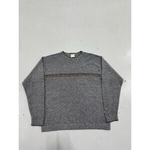 VTG Columbia Sportswear Wool Blend Sweater Men’s Large Grey Speckled Crewneck